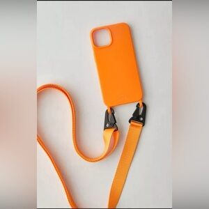 Cordée Crossbody IPHONE Case Orange iPhone Case & Lanyard Set NIB
